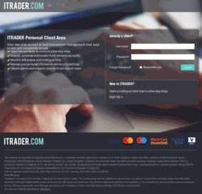 ITrader.com login