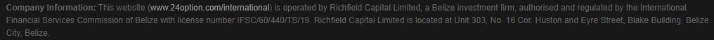 Richfield Capital Limited company information