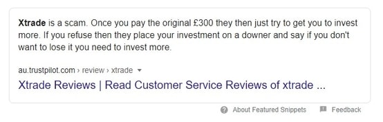 Google snippet