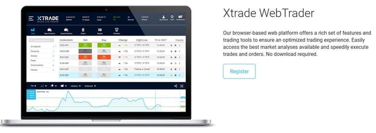 Webtrader platform