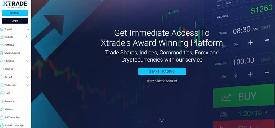 XTRADE Homepage
